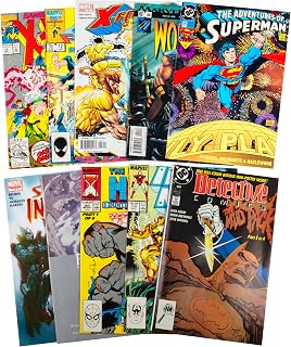 SCSDirect 10 Key Issue Comic Book Value Set - Marvel DC Indie, Family-Friendly No Dupes Gift for Superhero Collectors