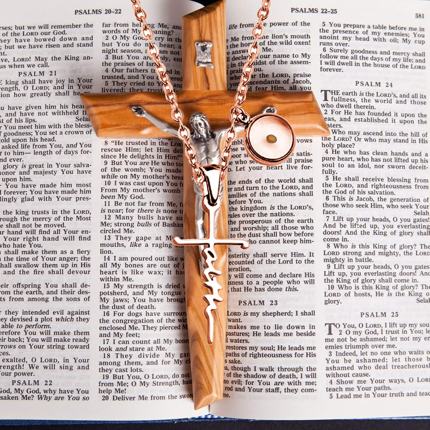 Faith Cross Mustard Seed Necklace Religious Jewelry Inspirational Christian Gift(faith necklace rose gold) - Image 6