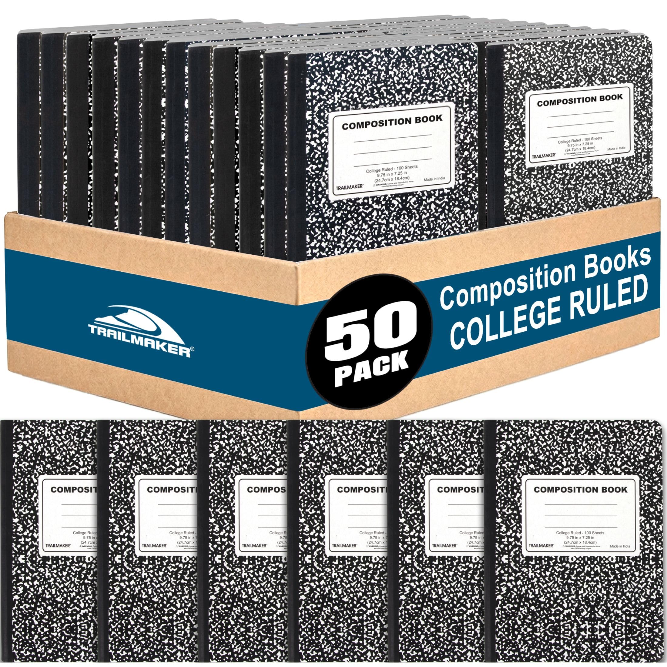 Livre de composition en marbre à couverture rigide pour protéger vos notes d'études - 8