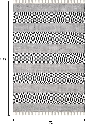 Vista 91 de Safavieh., Algodón, Marfil/Gris Acero