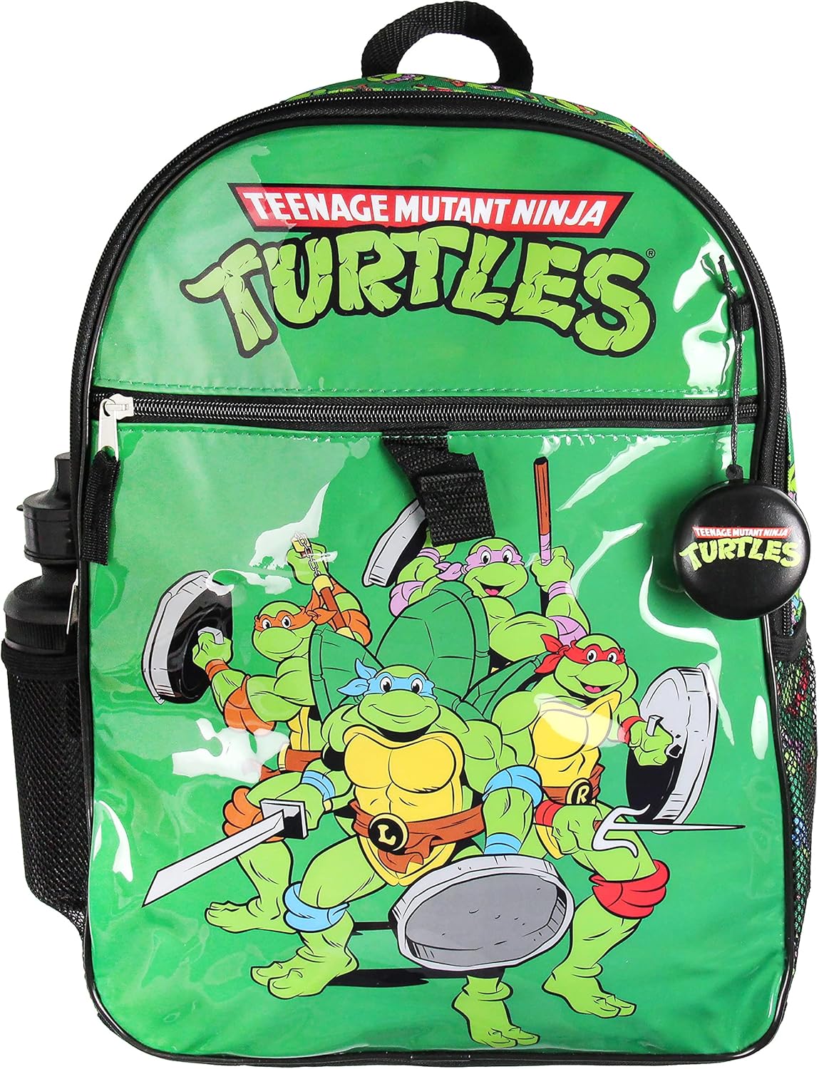 INTIMO Nickelodeon Teenage Mutant Ninja Turtles Team Leonardo Raphael Donatello Michelangelo 5 PC Backpack Lunch box Water Bottle 16"