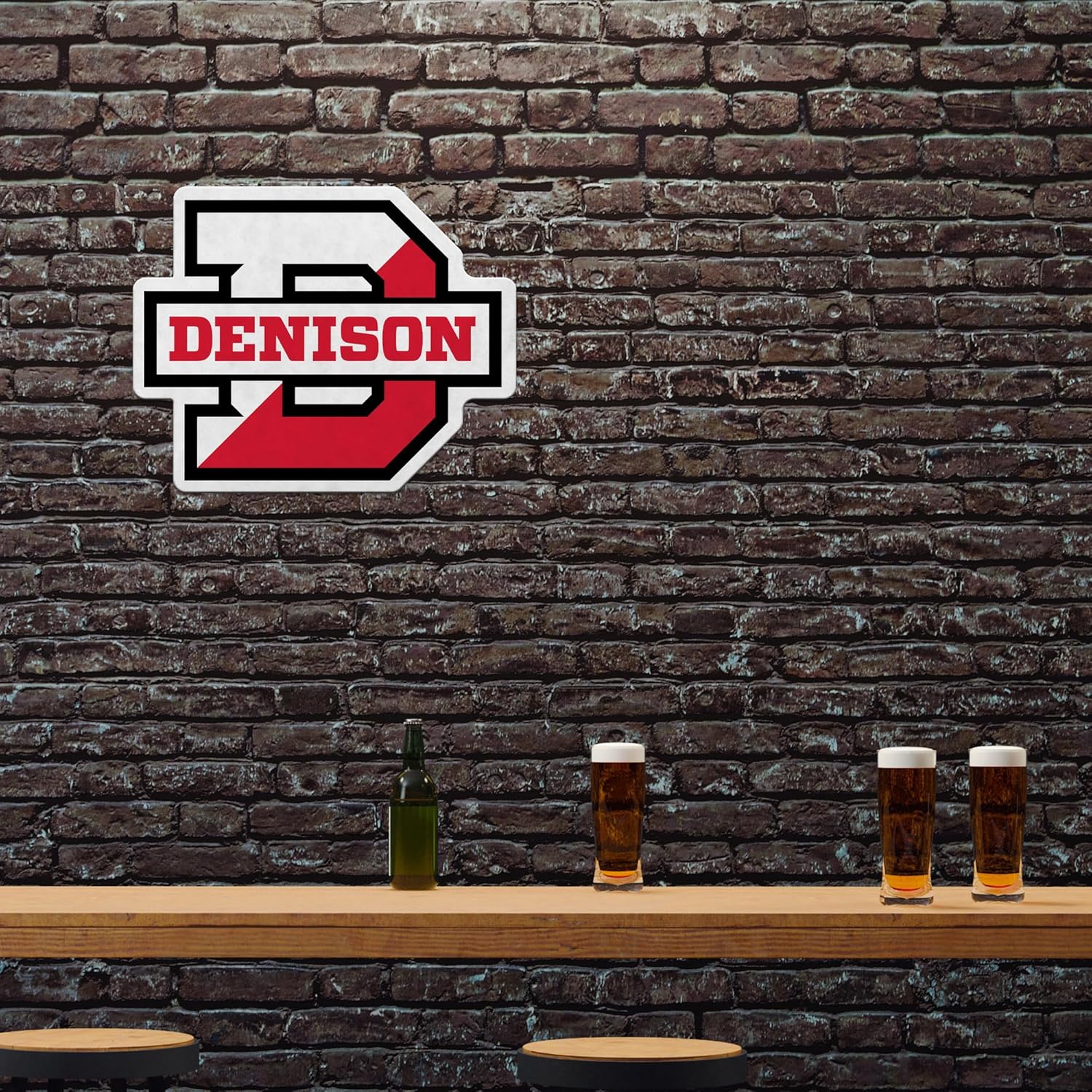 Rico Industries NCAA Denison Big Red Shape Cut Pennant - Home and Living Room Décor - Soft Felt EZ to Hang - Image 2