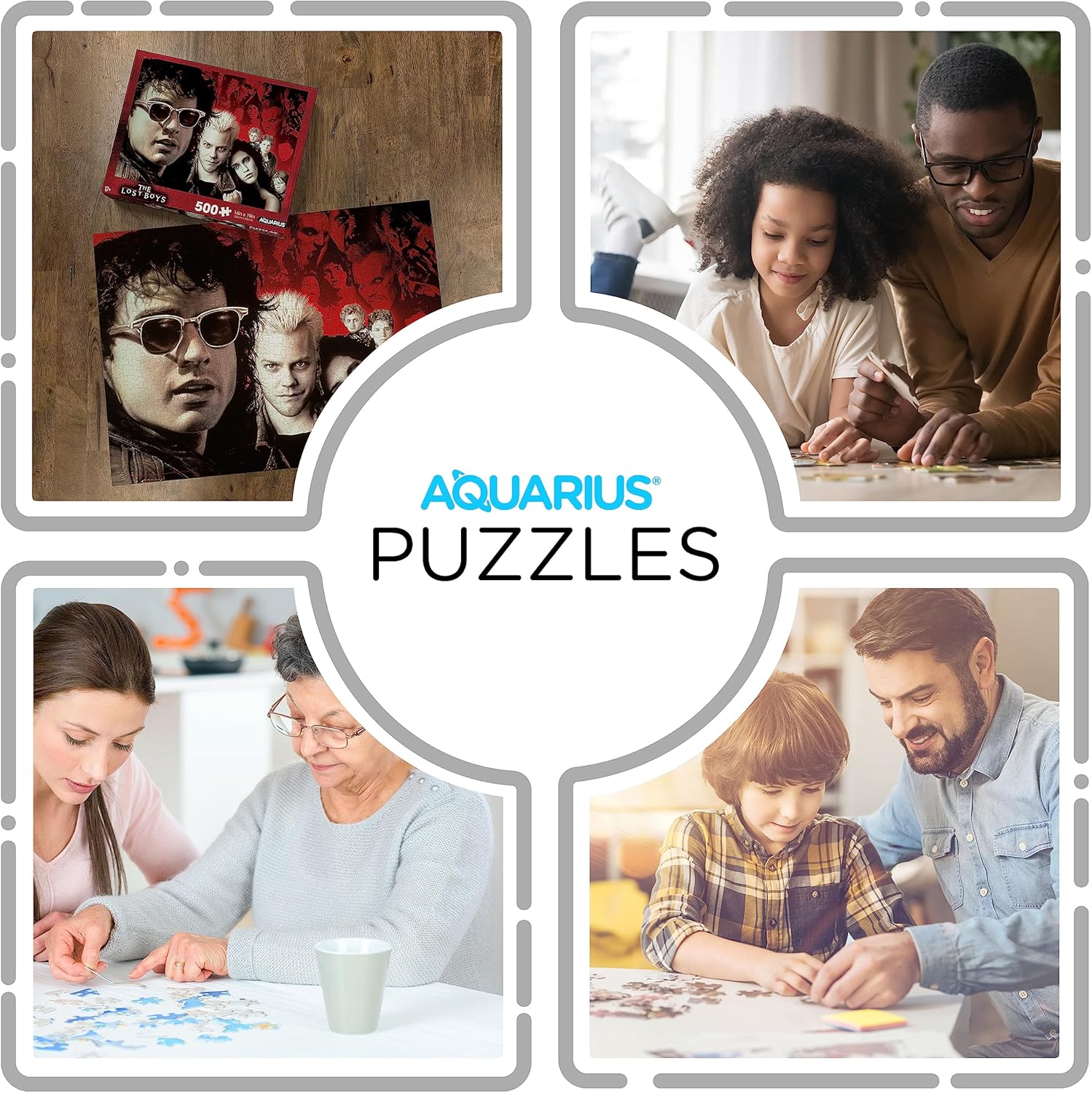 AQUARIUS Lost Boys 500pc Puzzle (500 Piece Jigsaw Puzzle) - Glare Free - Precision Fit - Officially Licensed Lost Boys Movie 500pc Puzzle Movie Merchandise & Collectibles - 14x19 Inches