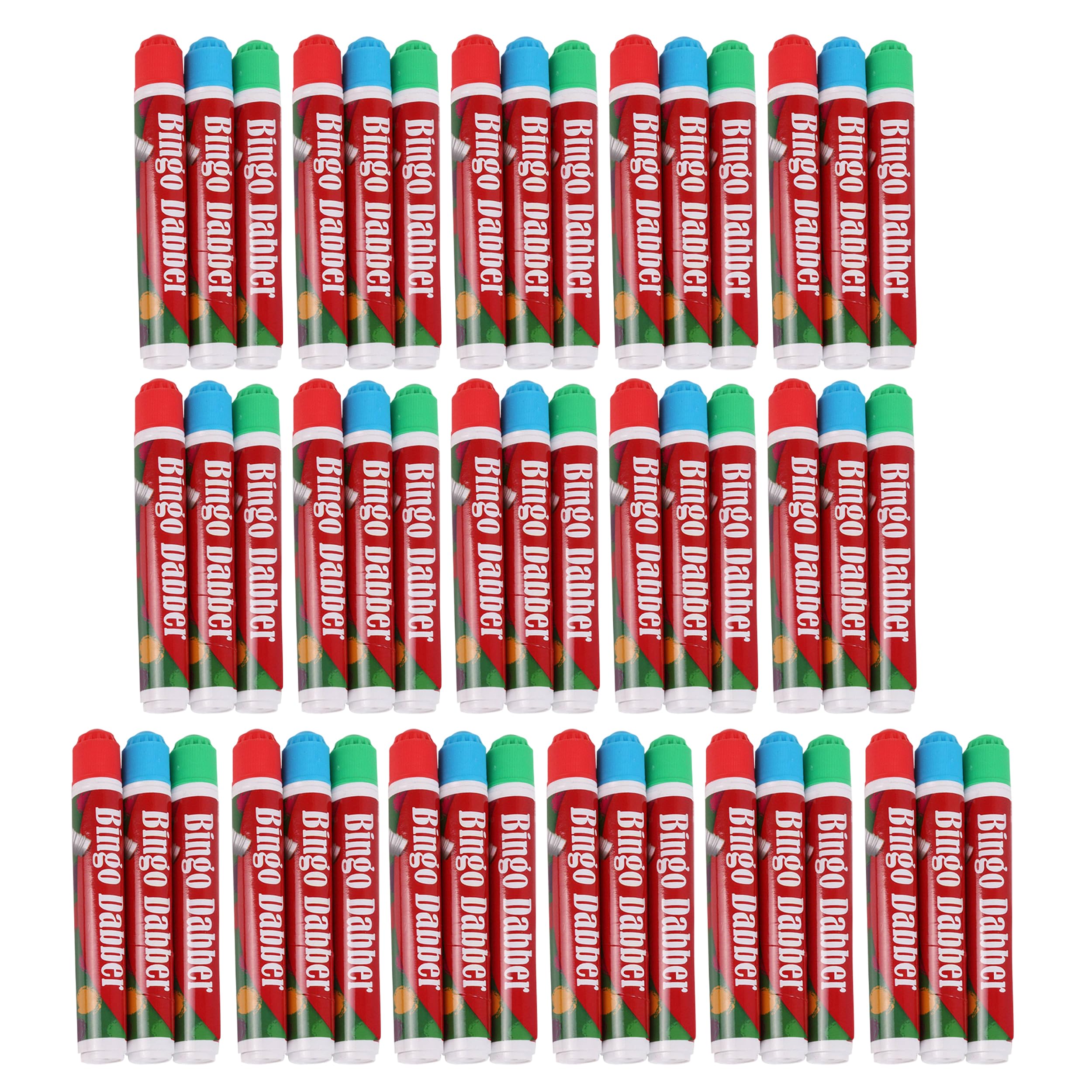 M1SS Pack Of 48 Bingo Dabbers Non-Drip Dot Markers | Assorted Colour Bingo Marker Pens for Tickets, Flyers & Lotto Games | Stationery Supplies