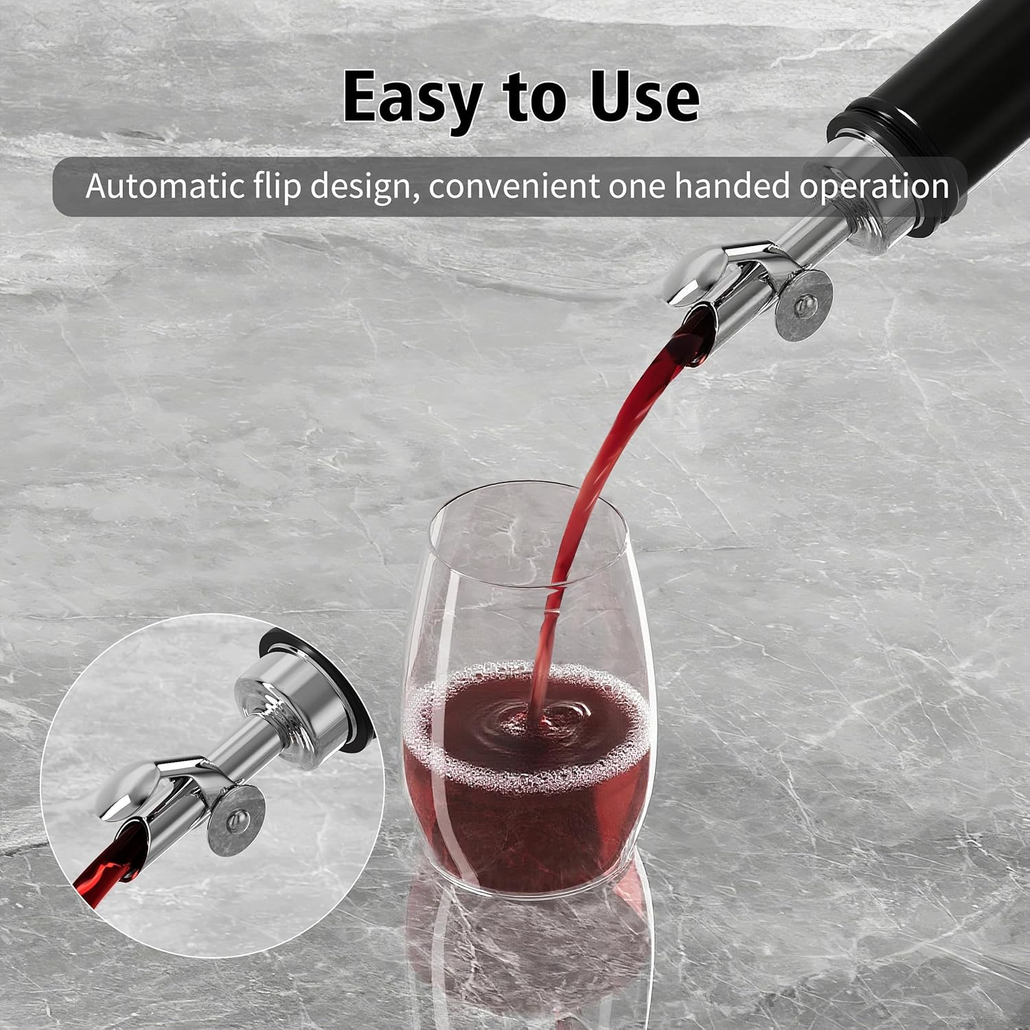 Auto Flip Liquor Pour Spouts 12-Pack, Leak-Proof 304 Stainless Steel Wine Pourer & Olive Oil Dispenser with Food-Grade Silicone for Kitchen, Bar, Restaurant (Silver)