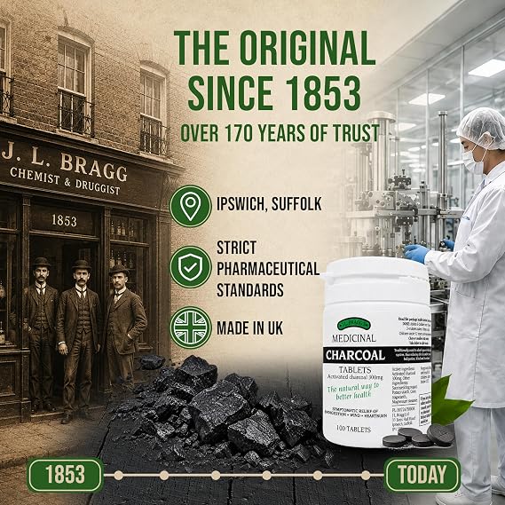 Charcoal 300mg - 100 Tablets