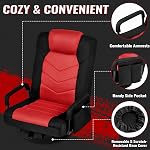 Yaheetech Floor Gaming Chair Swivel Video Game Chair Multipurpose Lazy Lounger Couch for Playing Games, TV, Reading with 6 Adjustable Position, Side Pocket, Armrest Handles