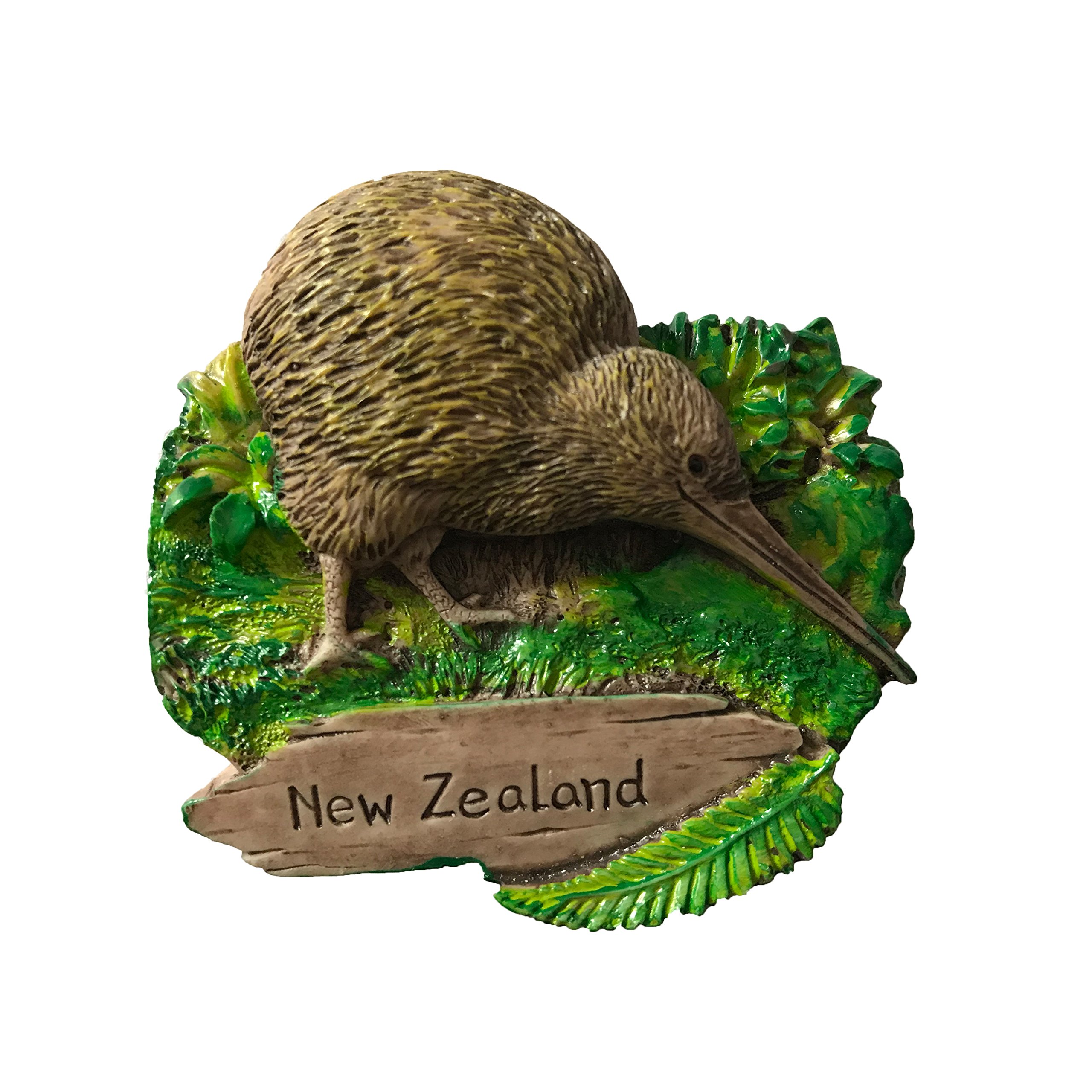 Muyu Magnet Green 3D Kiwi Bird New Zealand Fridge Magnet,Travel Sticker Souvenir Home & Kitchen Decoration