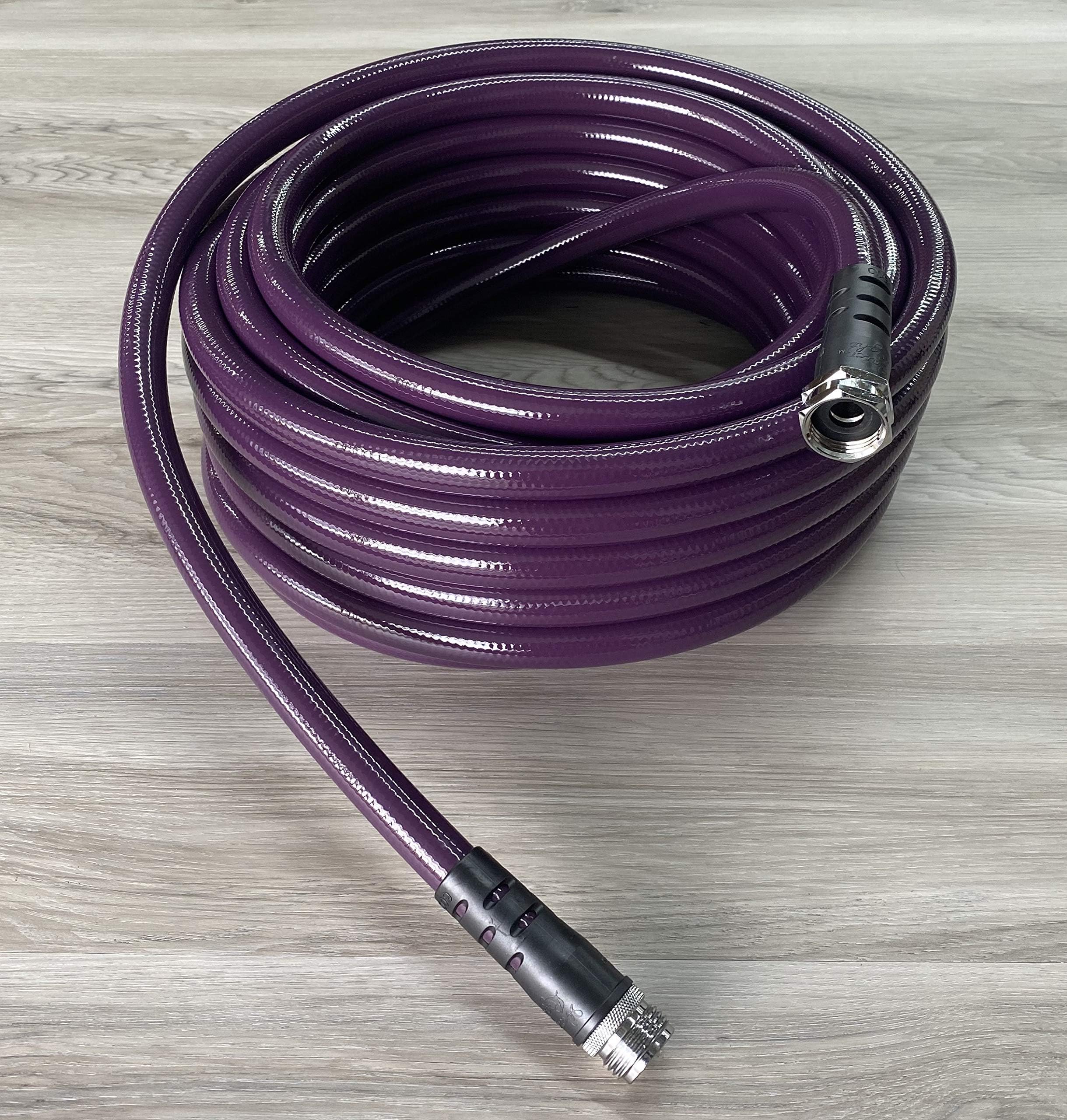 Water Right600 Series Polyurethane Drinking Water Safe Garden Hose, 50-Foot by 5/8-Inch, Brass Fittings, Eggplant, USA Made