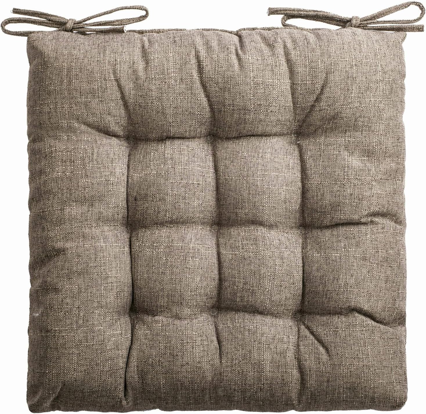 square moon 4 pack chair cushions, seat cushions, chair pads, chair mat for indoor, outdoor dining chair, kitchen chairs, dining room chairs (16" × 16" × 4 pack, coffee) 16" × 16" × 4 pack coffee