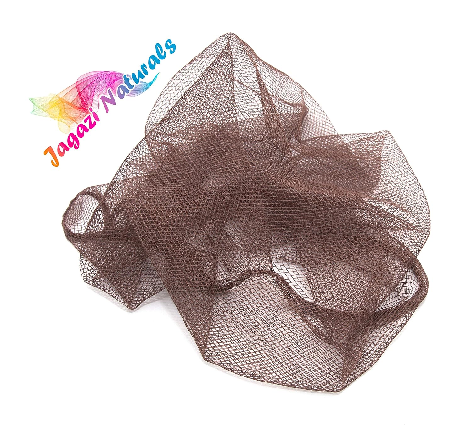 S64 Hair Integration Mesh. Big Hole Lace Ventilation Knotting Lace Wig Caps (1 Yard Brown S64)