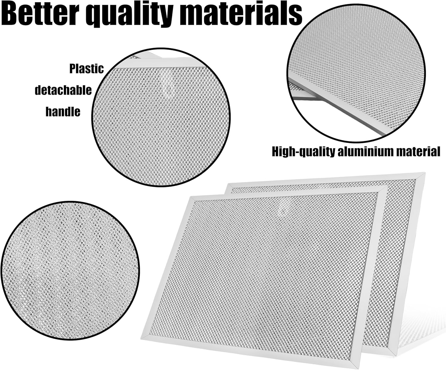 99010467 S99010467 Range Hood Filter 11-1/2 x 11-1/2 Compatible with Broan Range Hood Filter BXT1 Nutone AR1 Series 99010467 Aluminum Mesh Grease Filters for Easy Kitchen Maintenance（2 pack）