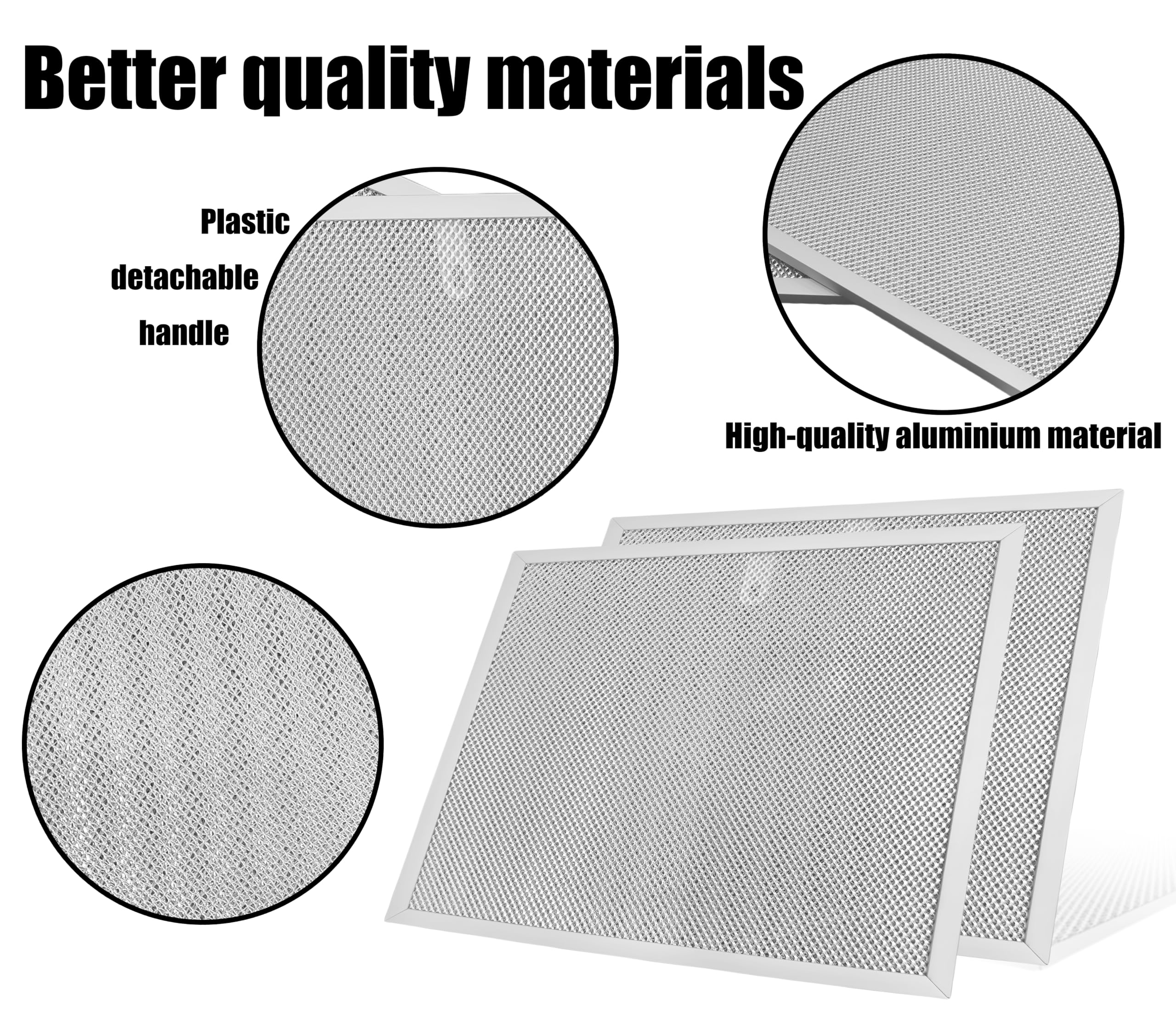 99010467 S99010467 Filtro de campana extractora de 11-1/2 x 11-1/2 compatible con filtro de campana extractora Broan BXT1 Nutone AR1 Series 99010467 filtros de grasa de malla de aluminio para un fácil