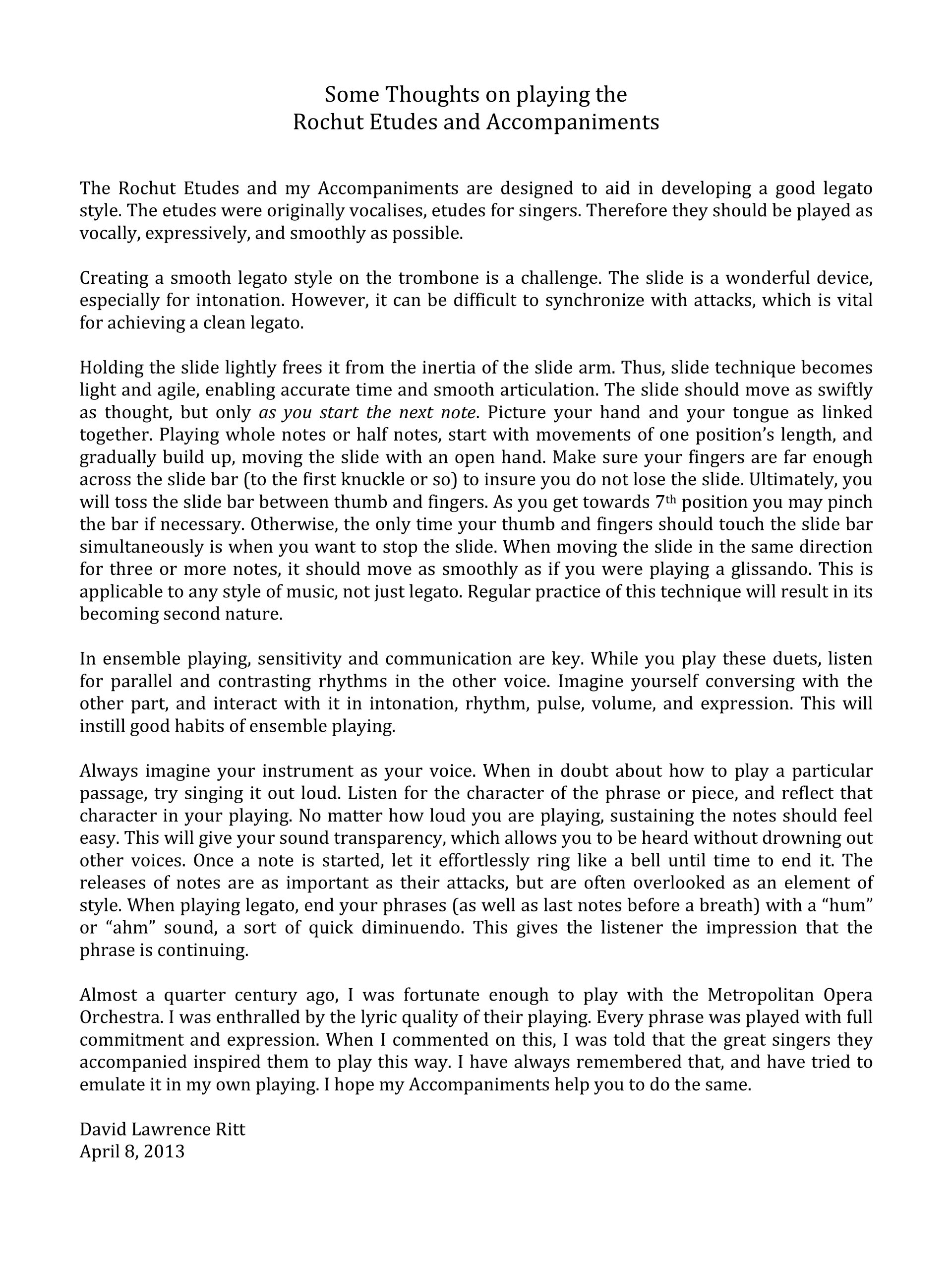 Melodious Accompaniments to Rochut Etudes Book 1 for Trombone or Euphonium - Image 5