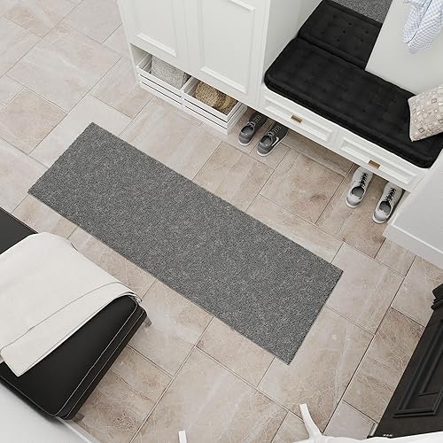 Miniatura 9 de Ottomanson Alfombra de pasillo suave para interiores, con parte trasera de goma, 2 x 6 pies, para pasillo, entrada, cocina, sala de estar,