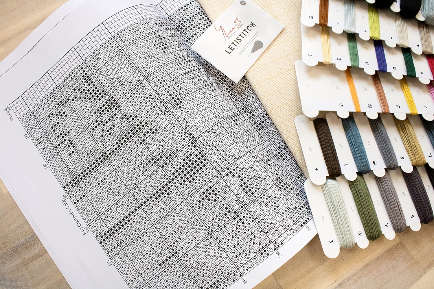 Luca-S Cross Stitch Kit Camper's Cabin