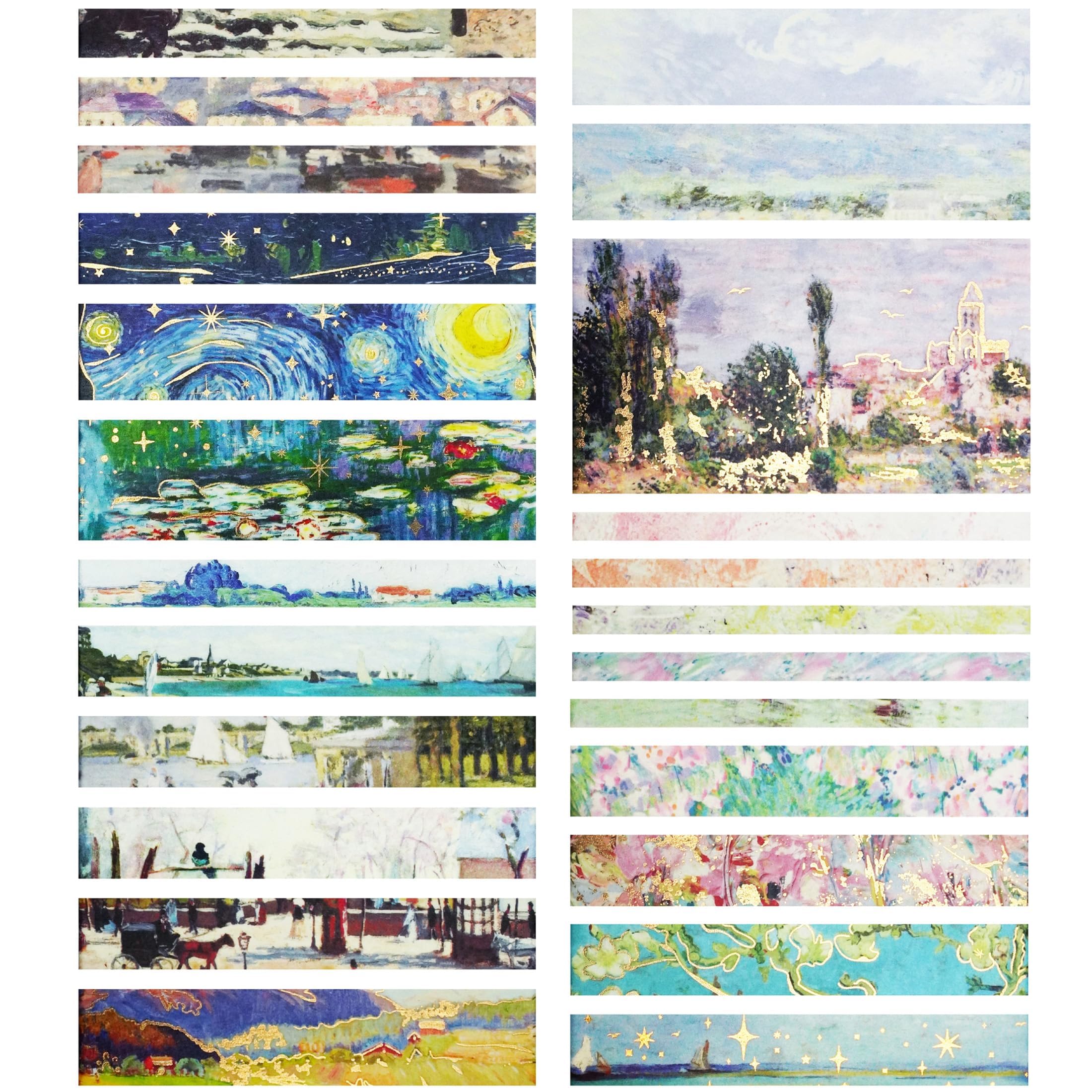 YUBX Washi Tape, 15 rollen decoratief papier, masking tape voor scrapbooking, handwerk knutselen (Plendid Embroidery