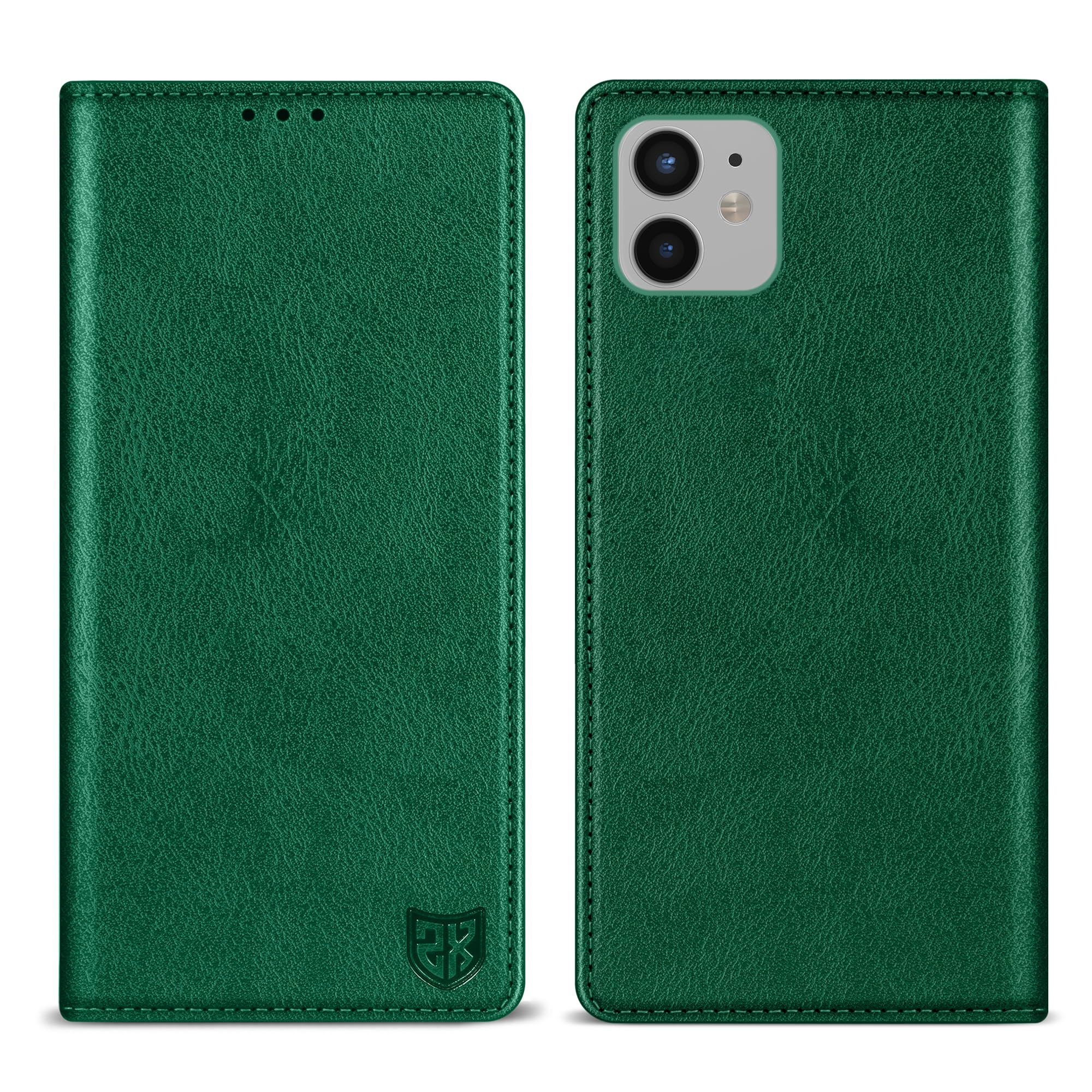 ZZXX for iPhone 12 Mini Wallet Case with [RFID Blocking] Card Slot Stand Strong Magnetic Leather Flip Fold Protective Phone Case for iPhone 12 Mini