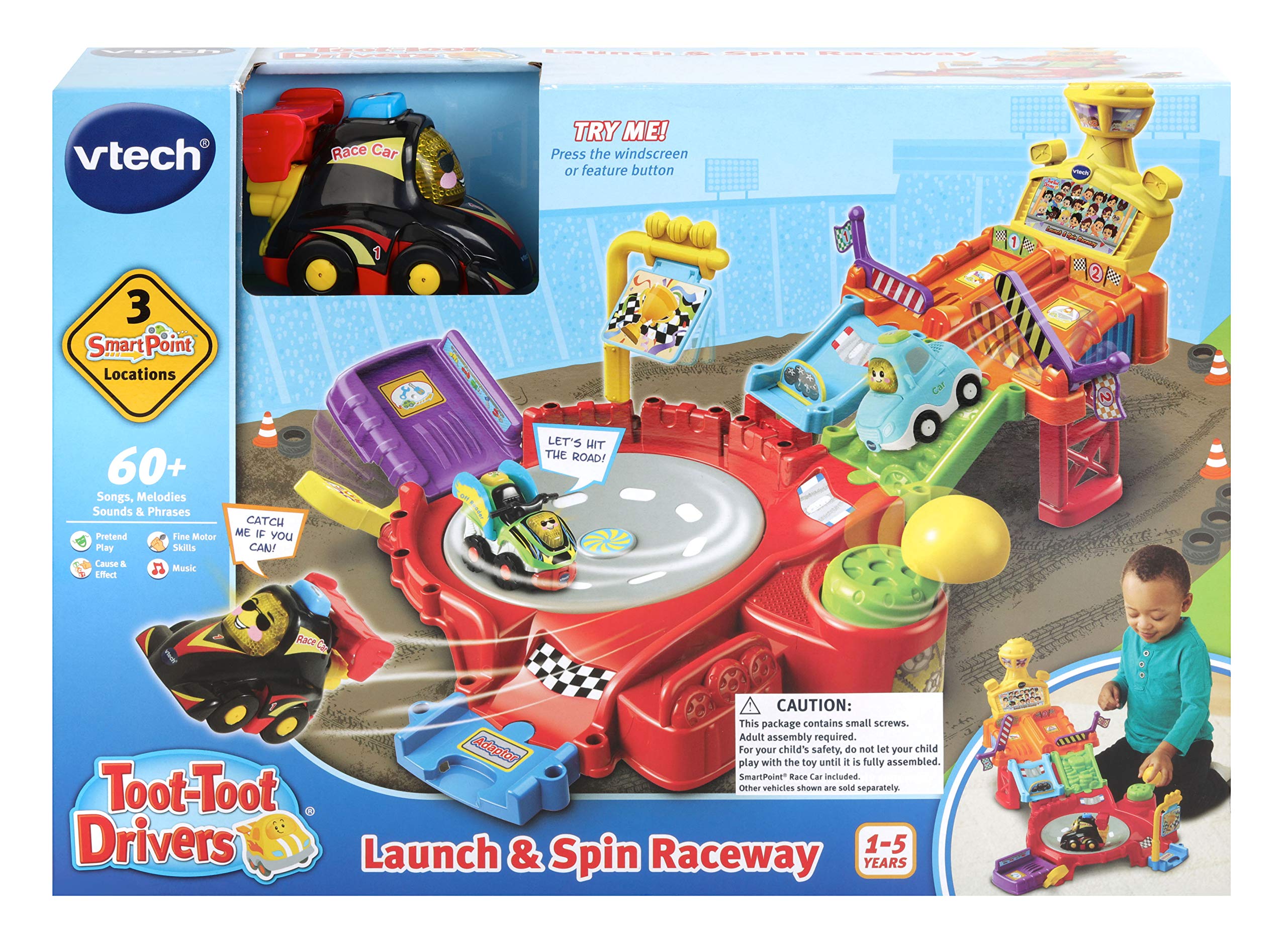 VTech 80-514503 Toot-Toot Drivers Launch & Spin Raceway Playset