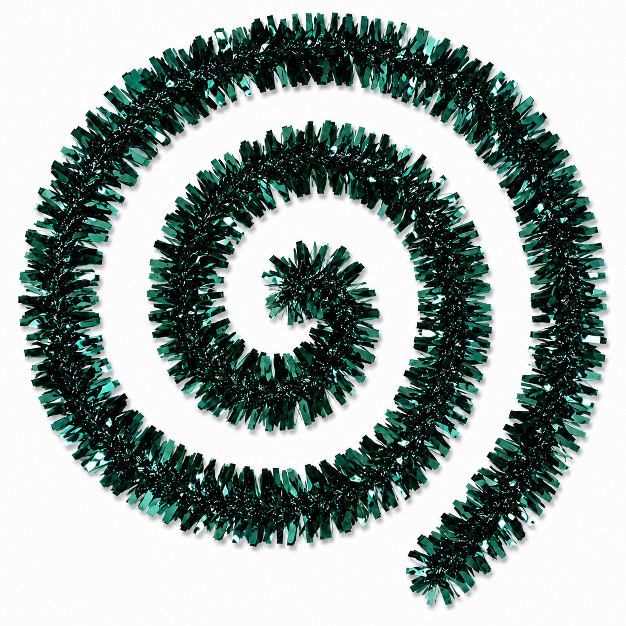 B&Q -  2 X 2M Emerald Chunky Tinsel Garland
