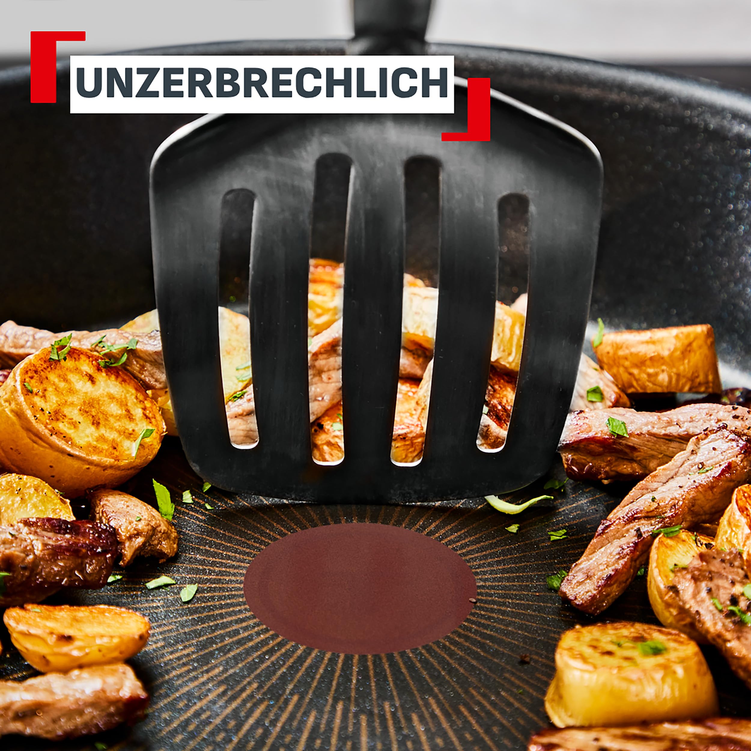 Tefal Ingenio Explore On 13-tlg. Kochgeschirr-Set, Fusion Core Antihaftversiegelung, stapelbar, platzsparend, Thermo-Signal, für alle Herdarten, sicherer Griff, mühelose Reinigung, Schwarz, P0009302