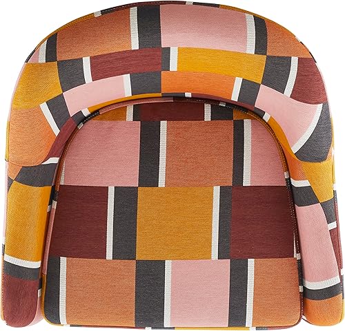 Miniatura 11 de Linon Tapicería Shawnee multicolor y silla giratoria con base cromada