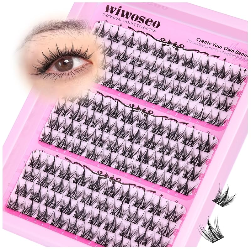 Cílios Postiços em Tufo Estilo Manga, Curvatura C, Pontiagudos, 10–14 mm — wiwoseo