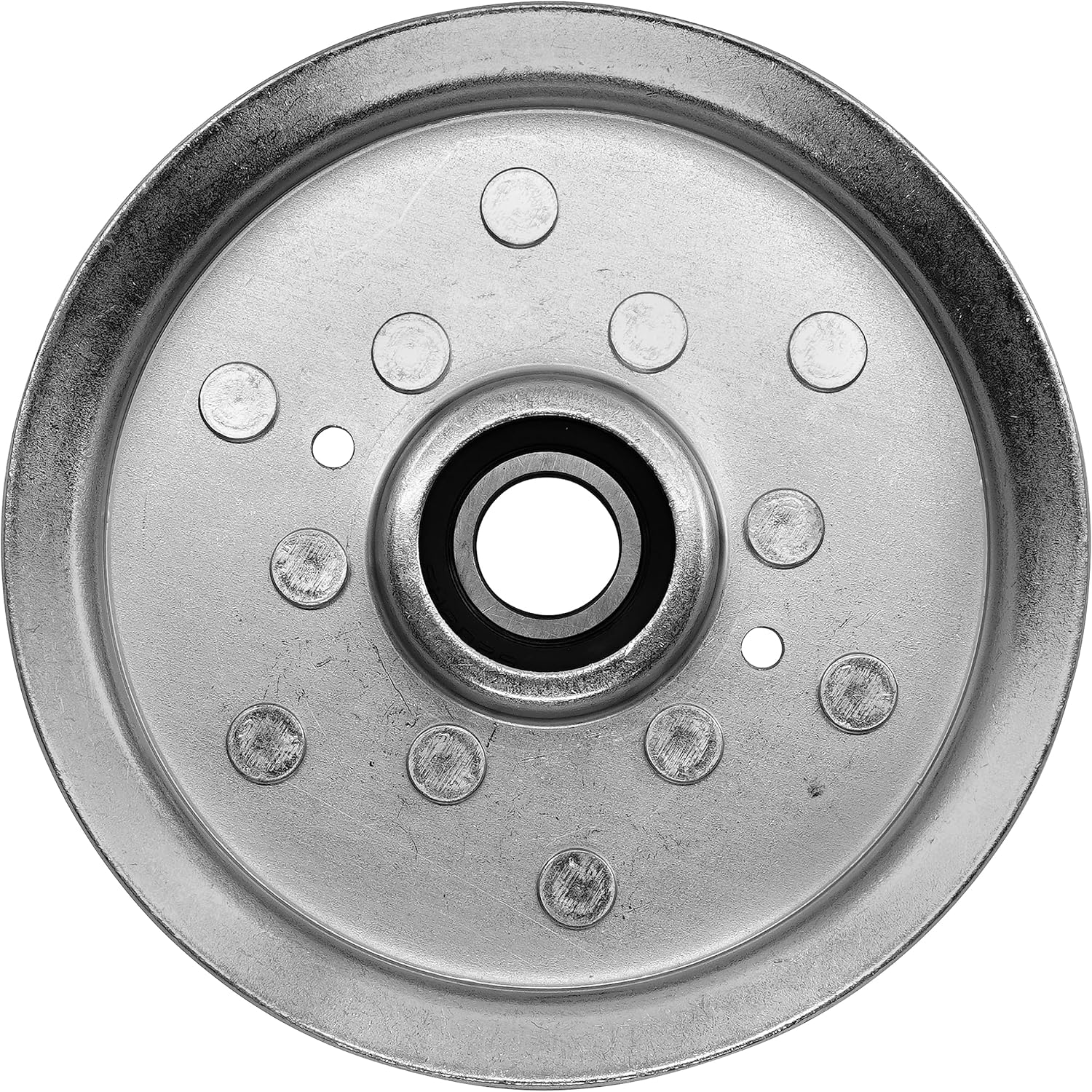 Caltric AM135526 Flat Idler Pulley Deck Compatible with John Deere Diameter 17.0 x 132.6 mm