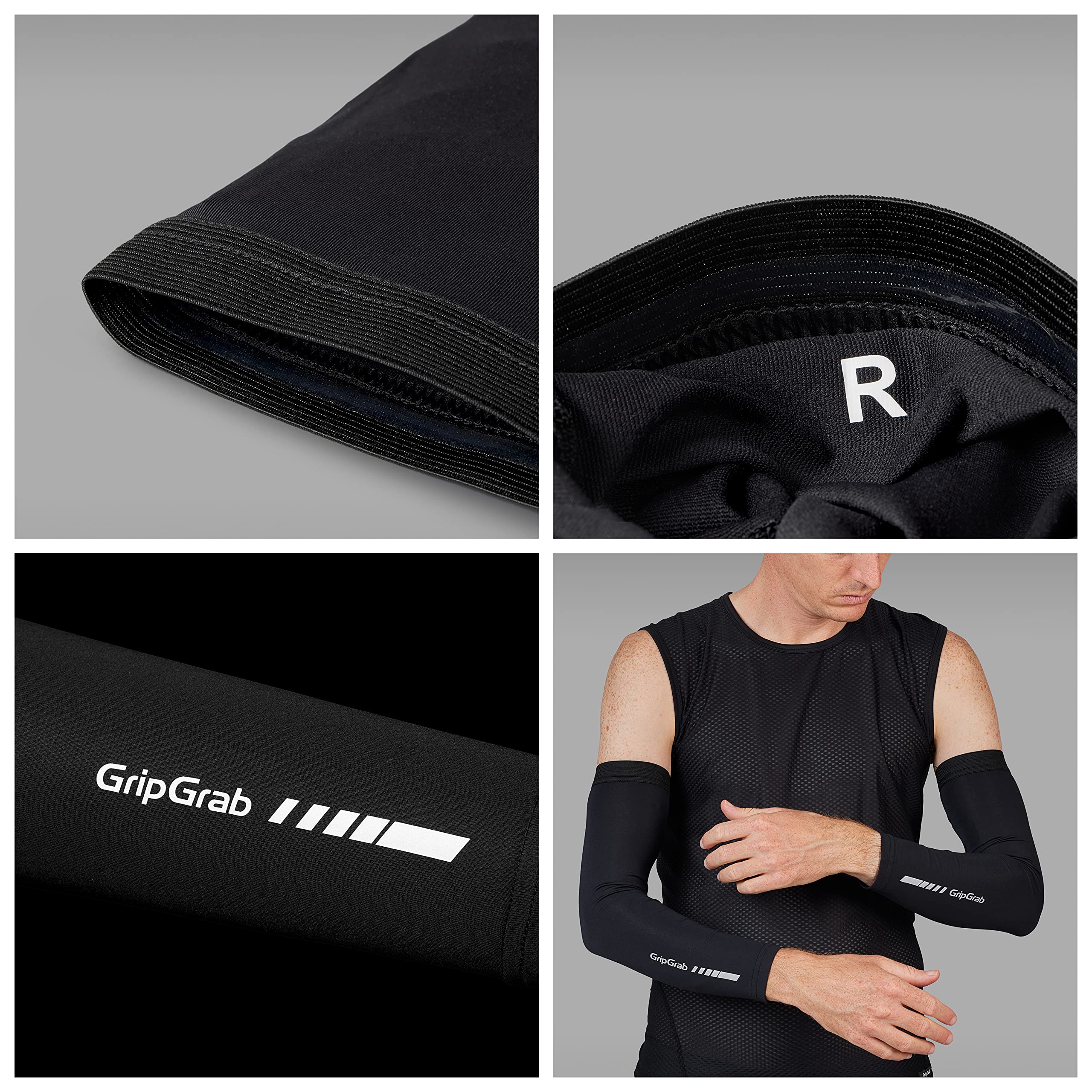 GripGrab Manguitos Ciclismo UPF 50+ Protección Solar Antideslizantes Ligeros Transpirables