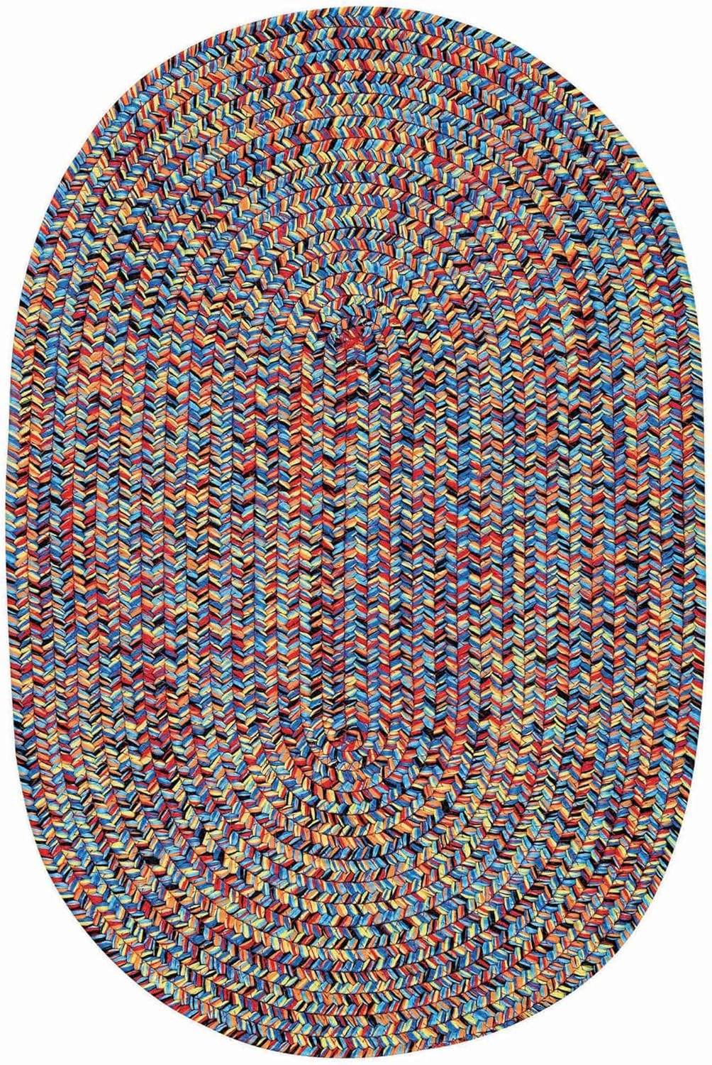 Capel Sea Pottery Bright Multi 0' 12" Basket Braided Rug