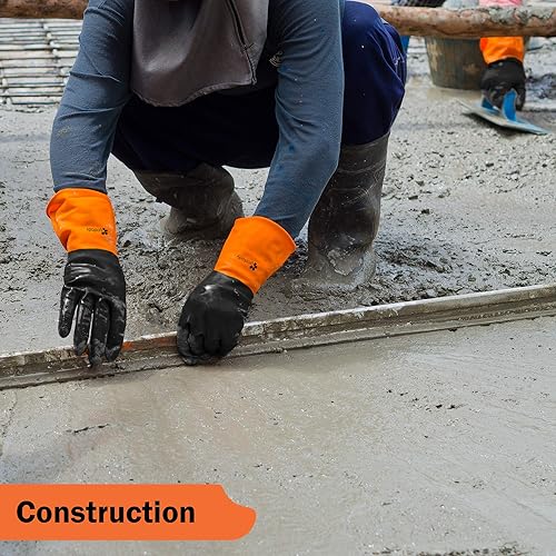 Miniatura 2 de Gastody - Chemical Resistant Gloves, Reusable,Heavy Duty Safety Work Gloves,Resist Acid,Oil,Alkali - S-M-L-XL-XXL Size