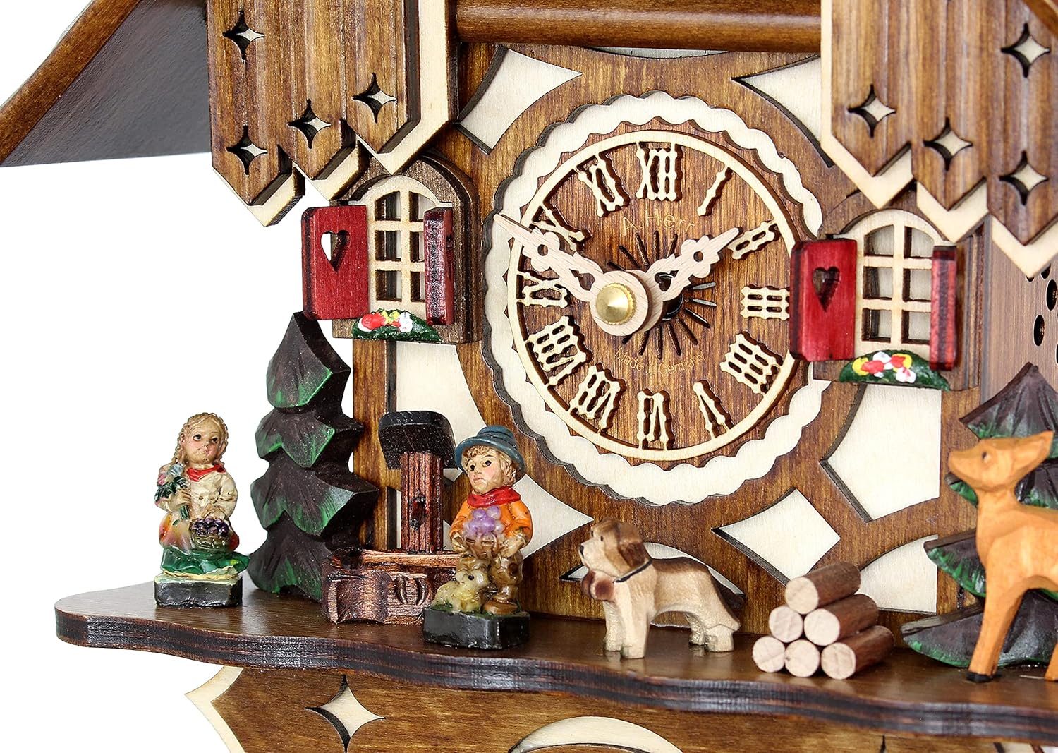 Quartz Cuckoo Clock - The Half-timbered House AH 20 QM