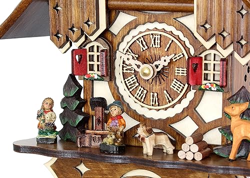 Miniatura 4 de Reloj de cuco de cuarzo - La casa de entramado de madera AH 20 QM