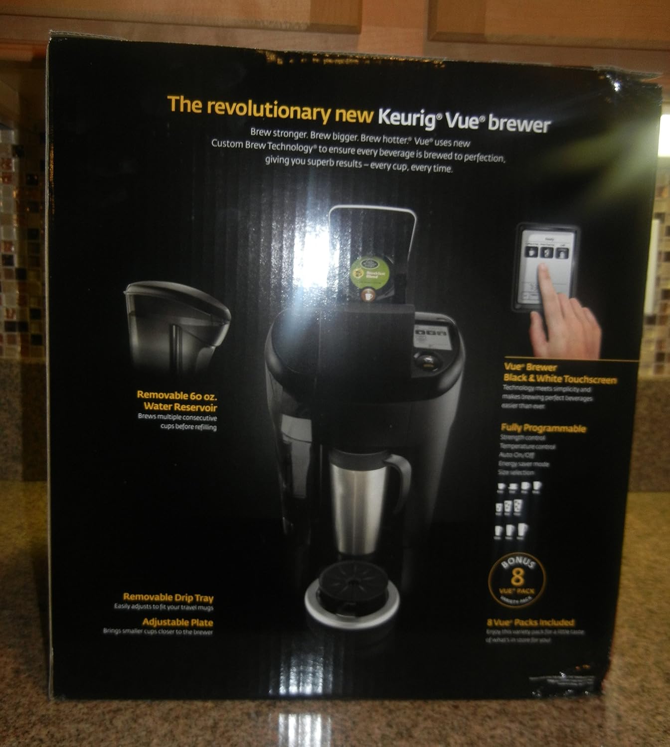 Keurig V500 Vue Brewer: Electric Ice 
