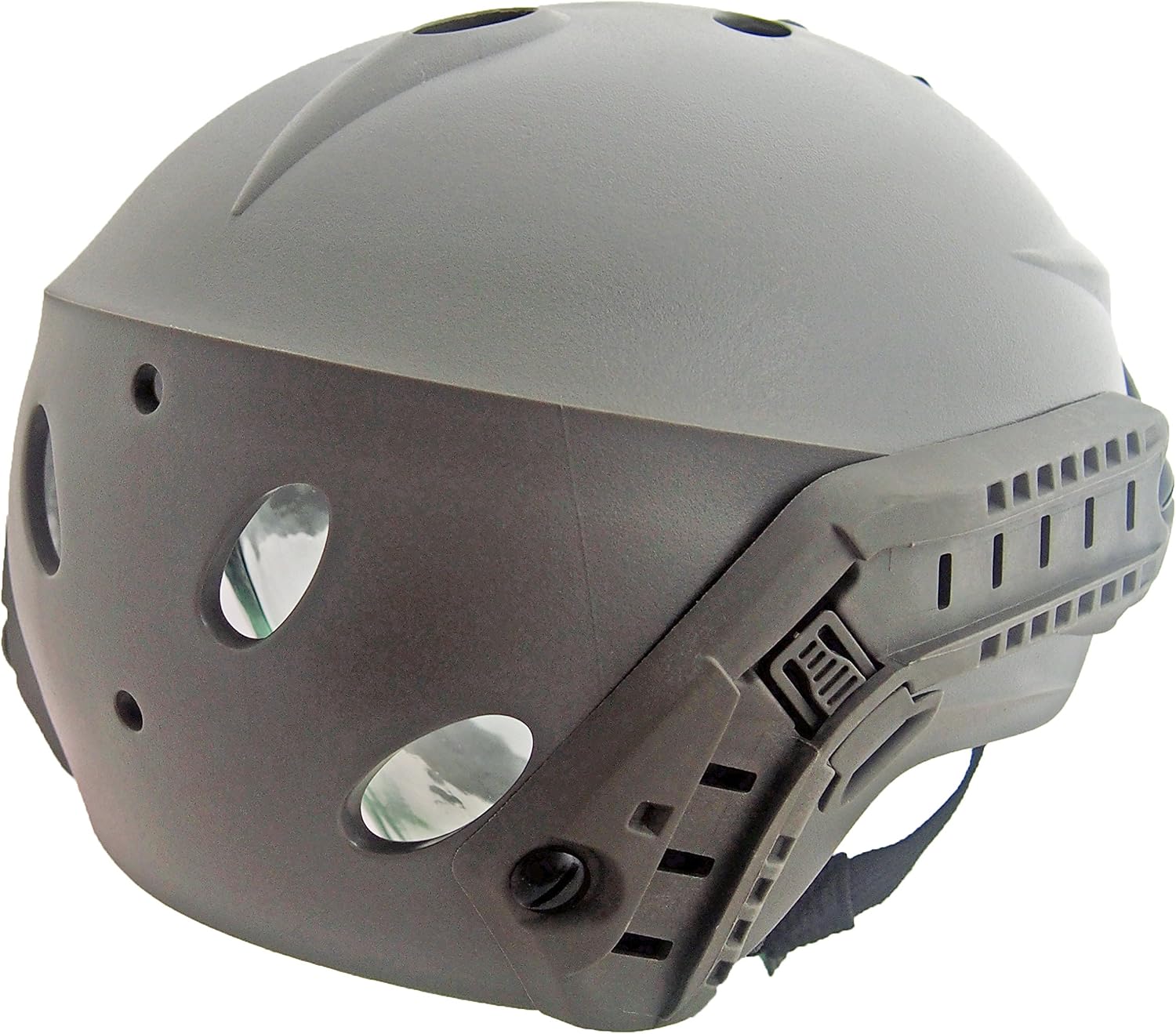DLP Lightweight Tactical Bump Helmet - ImpaX Recon - High Cut Operator Style Military Airsoft Helmet - Fast MICH ACH - Removable NVG Mount and Side ARC Rails