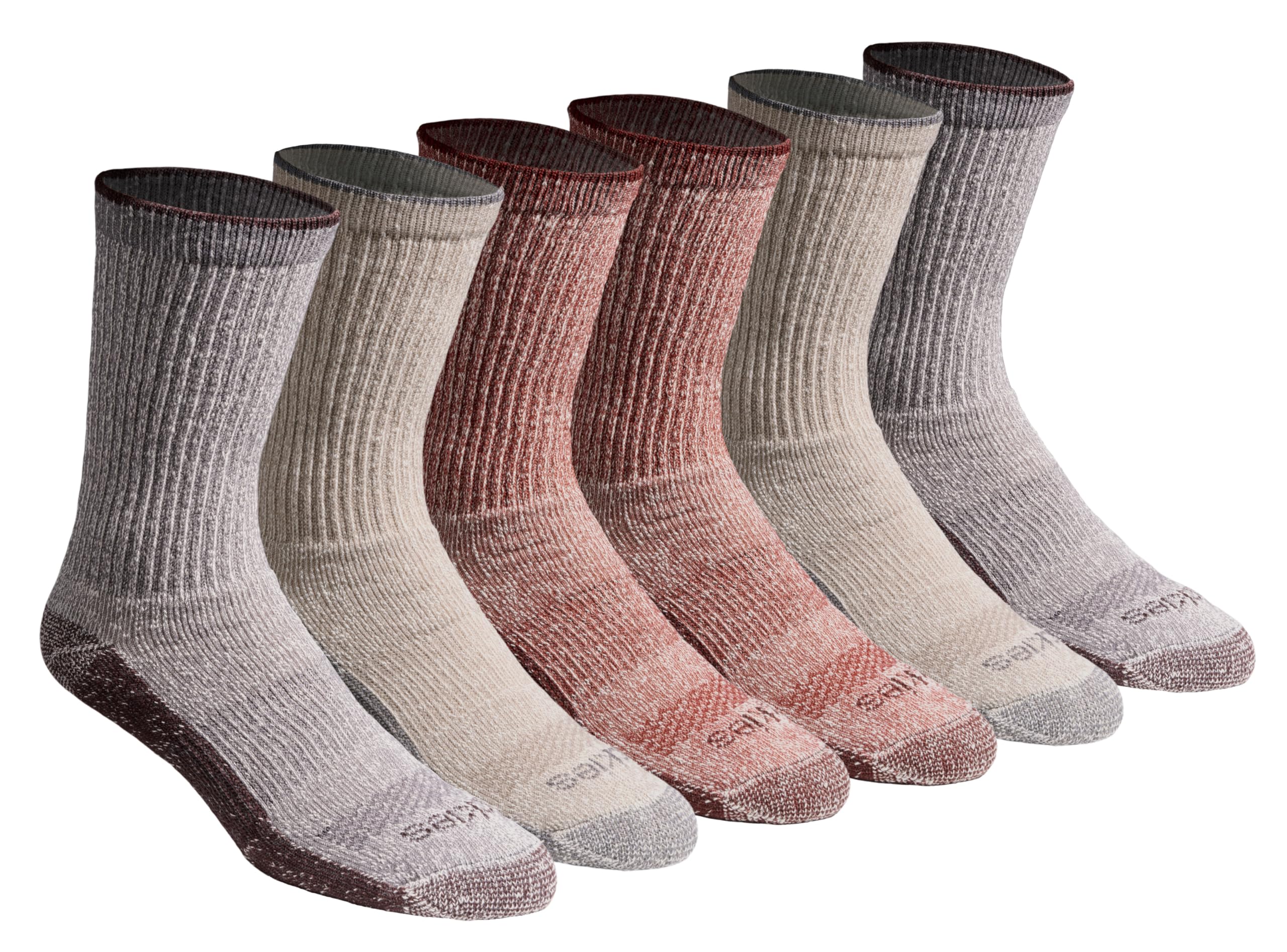 Dickies Men's Dri-Tech Original Moisture Control Crew Socks, Available in M-XXL (6, 12, 18 Pairs)