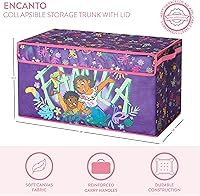 Vista 8 de Idea Nuova Cocomelon - Baúl plegable de almacenamiento de juguetes para niños, duradero con tapa