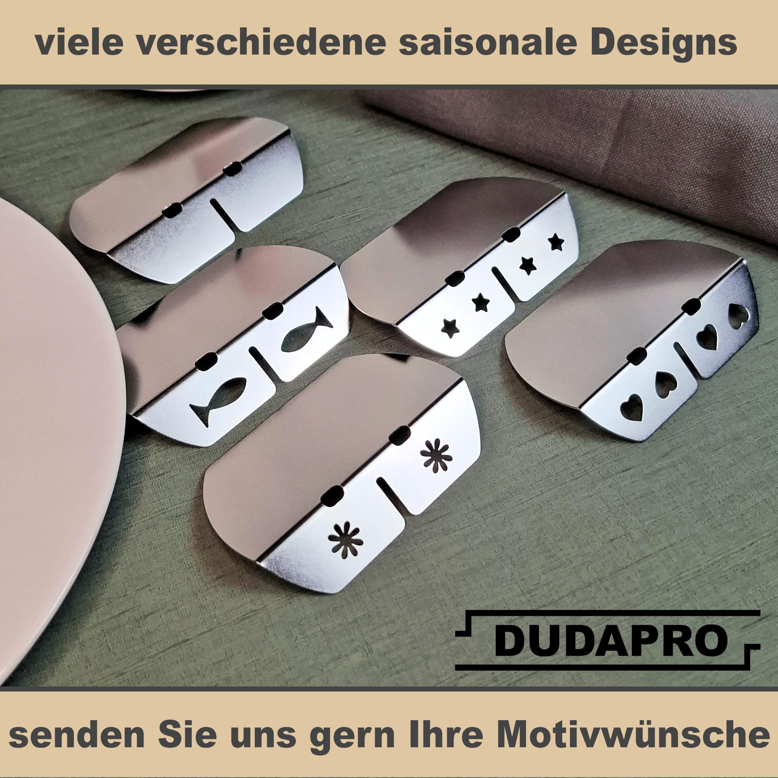 Besteck Ablage Tisch für Messer Gabel Löffel SET 8 Stück Edelstahl Messerbank Stäbchenablage poliert silber