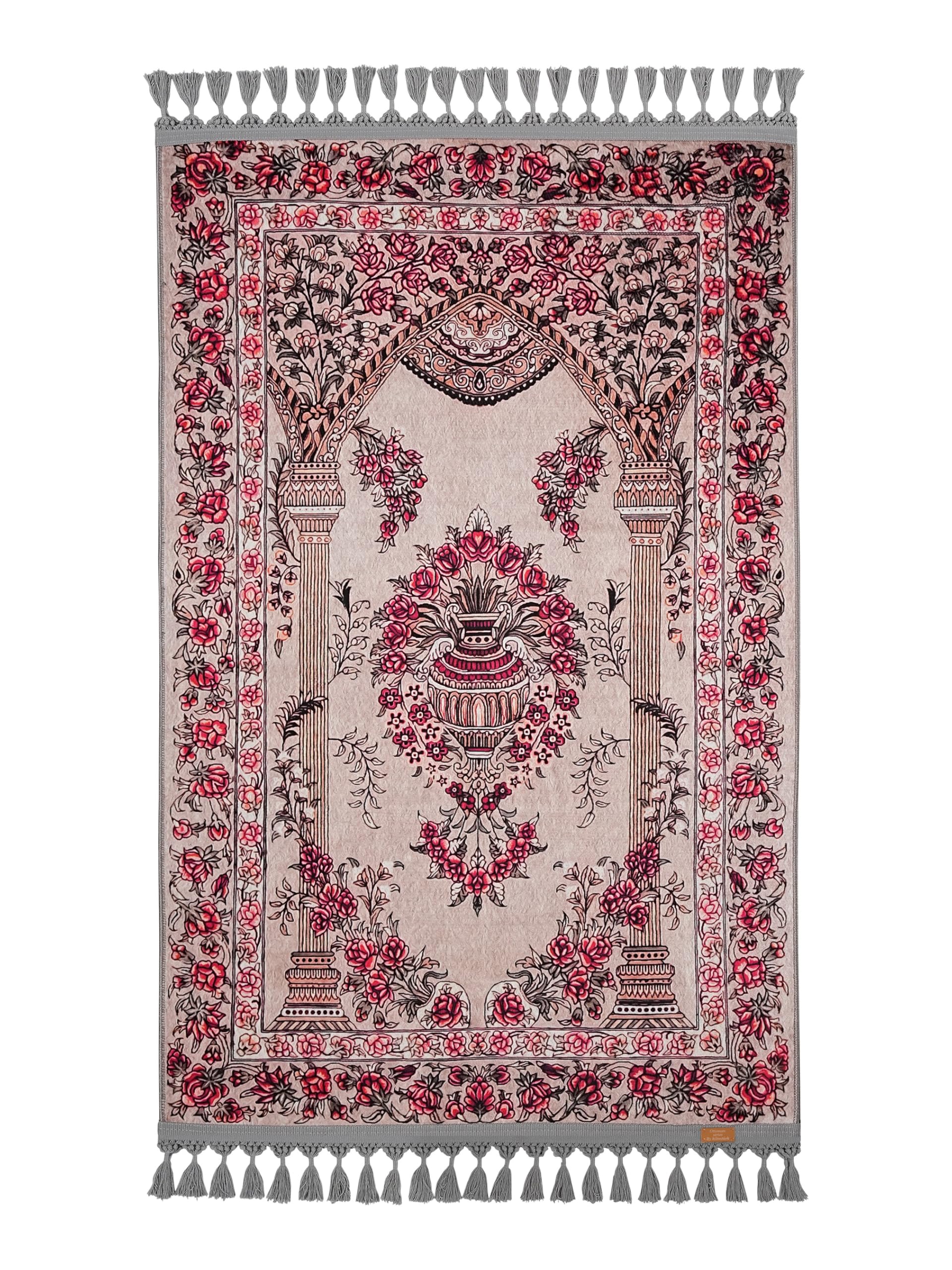 Tapis de prière turc avec motif floral tissé de style traditionnel