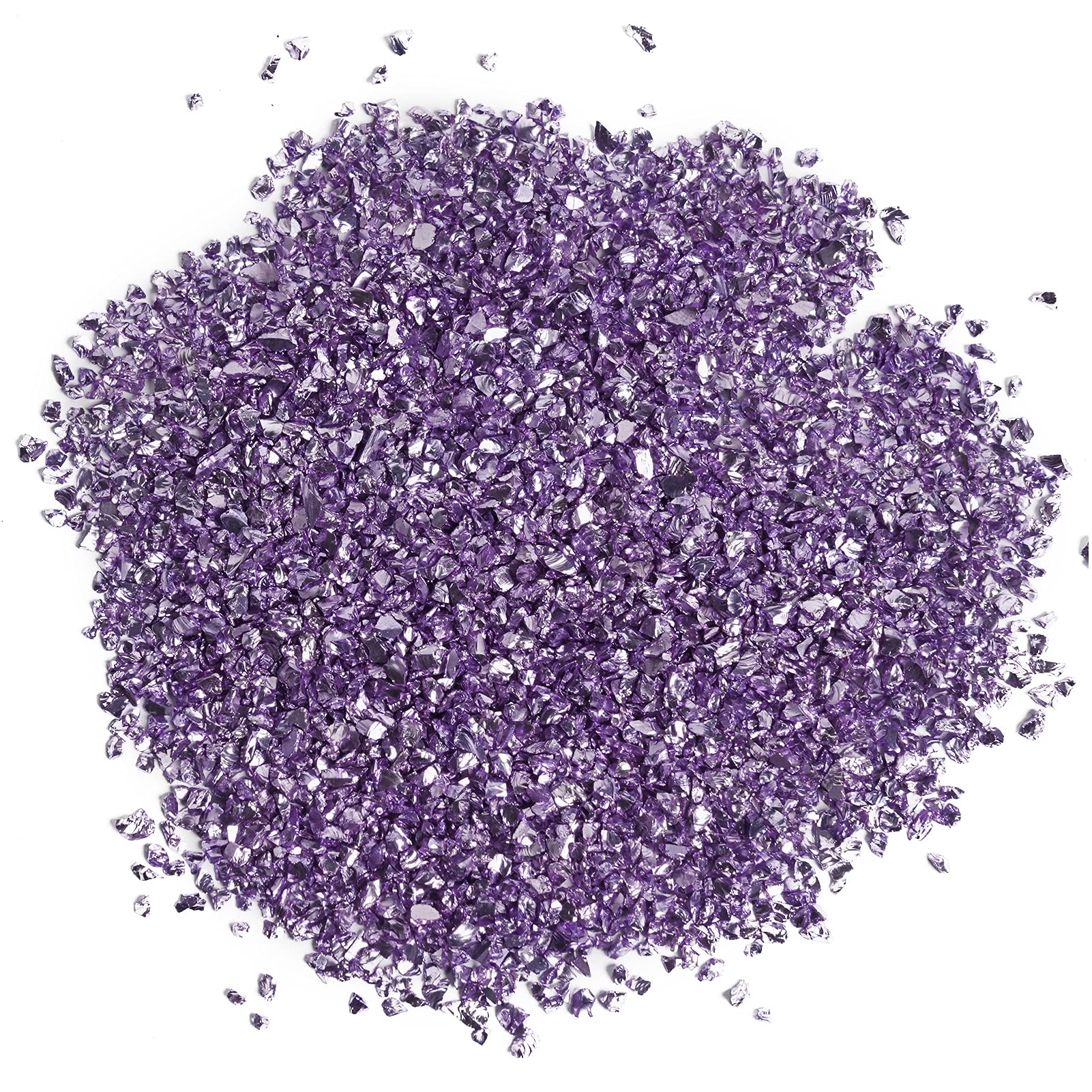 JBEIY Dark Purple Crushed Glass Glitter for Epoxy Resin, 200g 2-4mm Irregular Metallic Chunky Craft Glitter, for DIY Resin Fillers, Nail, Vase Filler, Jewelry Making, Wall Decoration etc-7.05 oz