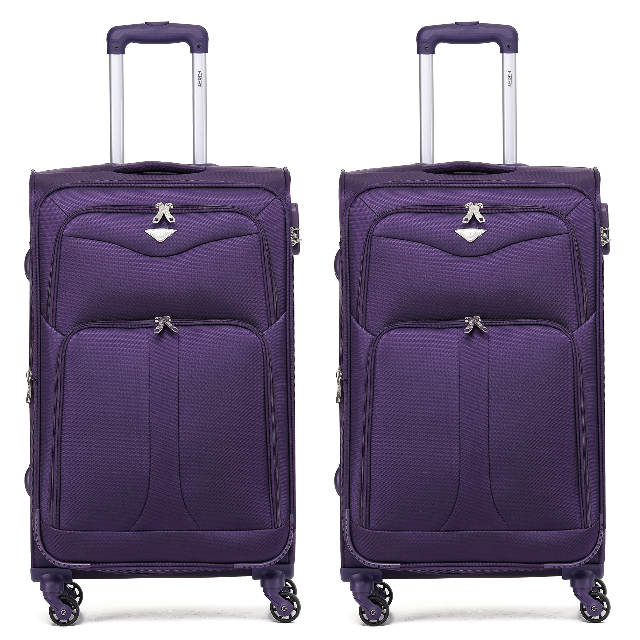 Flight Knight Lightweight 4 Wheel 800D Soft Case Suitcases Anti Crack Cabin & Hold Luggage Options Approved for Over 100 Airlines Including easyJet, BA & Many More! — view 140