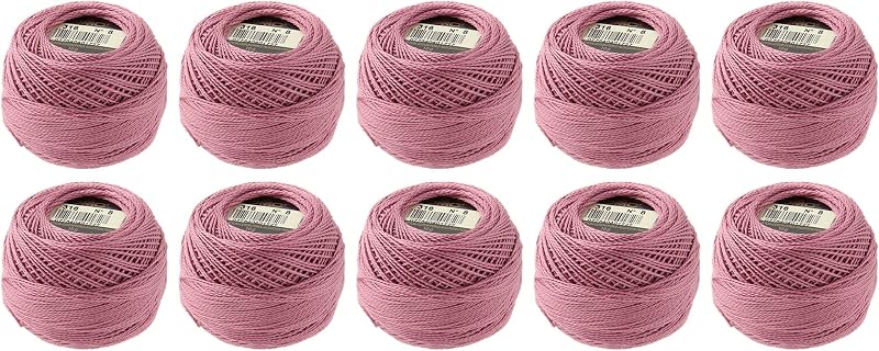 Linha de algodão Pearl Cotton DMC, tamanho 8, Medium Antique Mauve