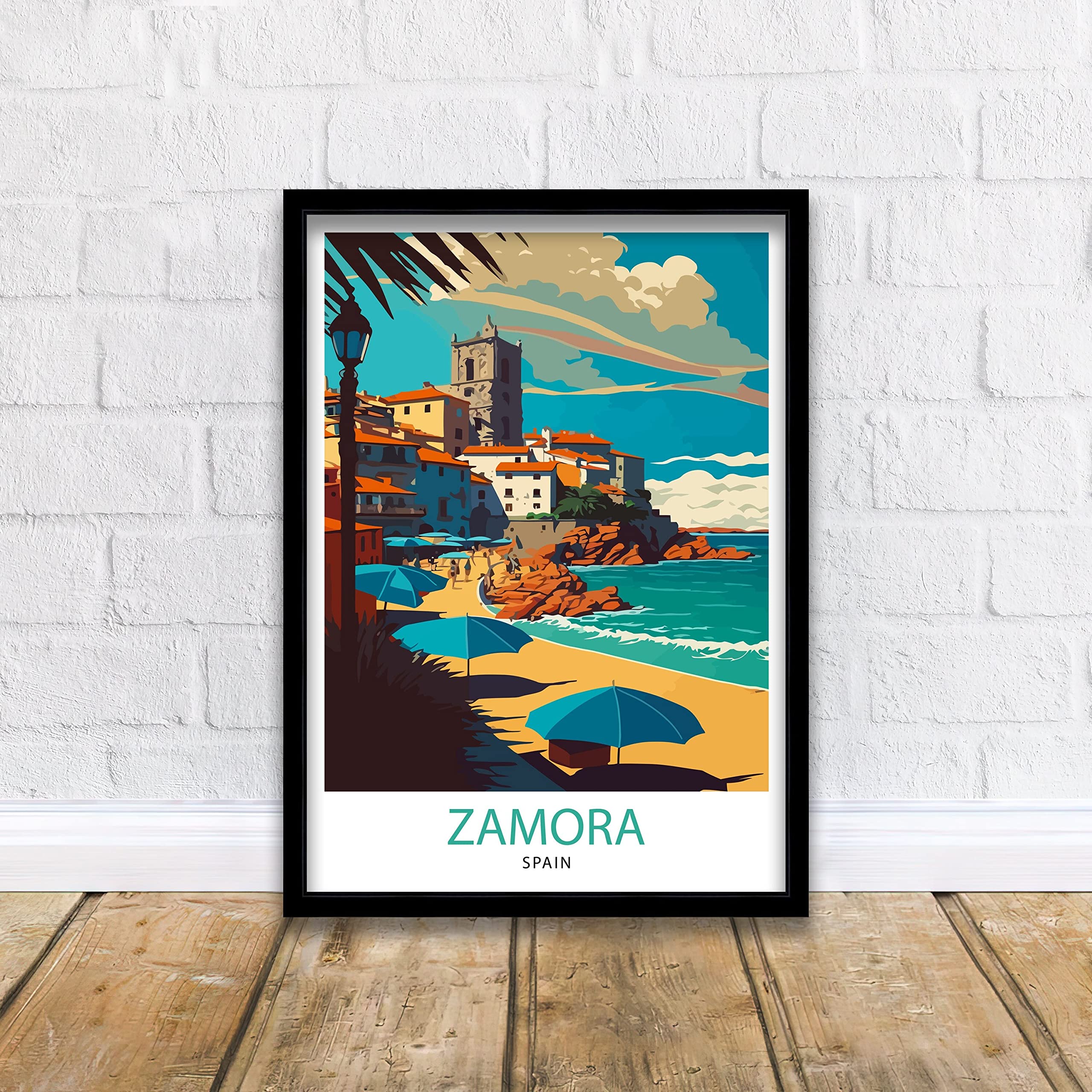 Zamora Spain Travel Print Zamora Wall Art Zamora Poster Spain Travel Prints Zamora Art Print Zamora Spain Illustration Zamora Home #1271