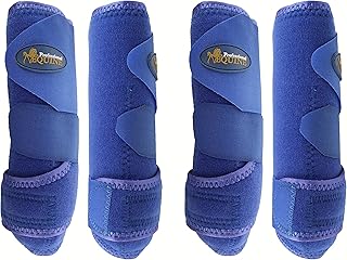 Professional Equine Medium 4-Pack Sports Medicine Splint Boots Blue 41BLC