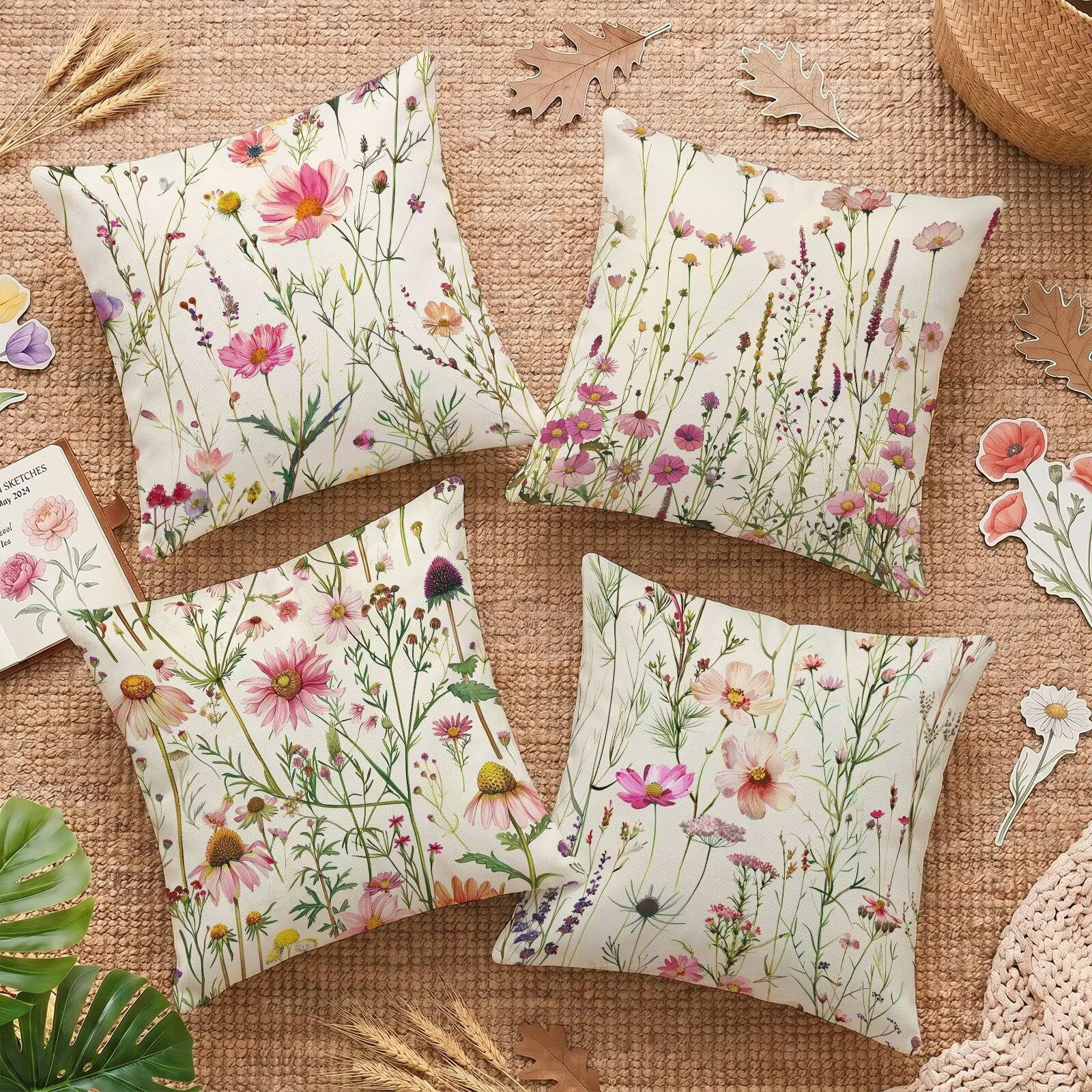 Housse de coussin extérieur imperméable 50x50 pour fauteuil de terrasse et salon de jardin