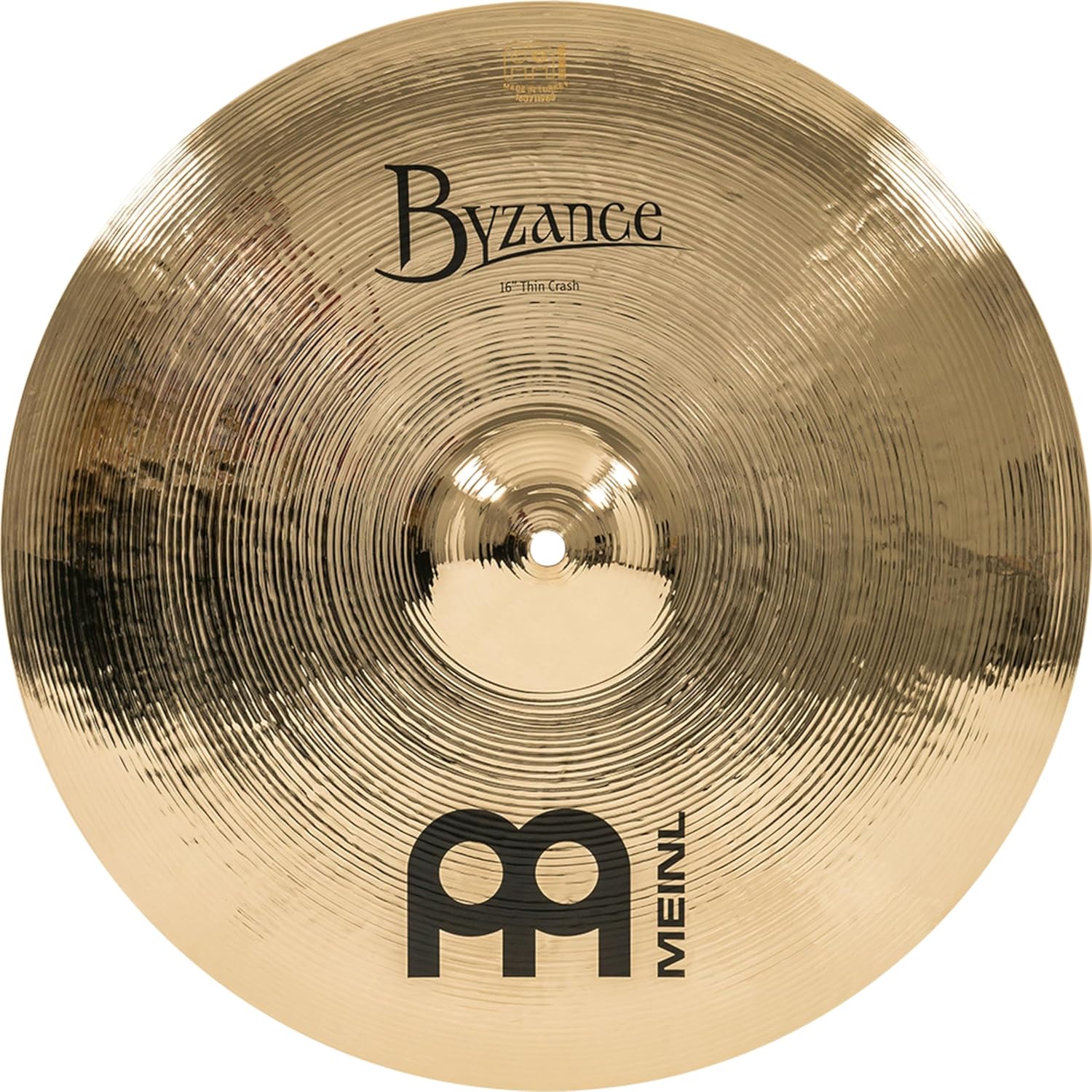 Meinl Cymbals B16TC-B Byzance 16-Inch Brilliant Thin Crash Cymbal (VIDEO)