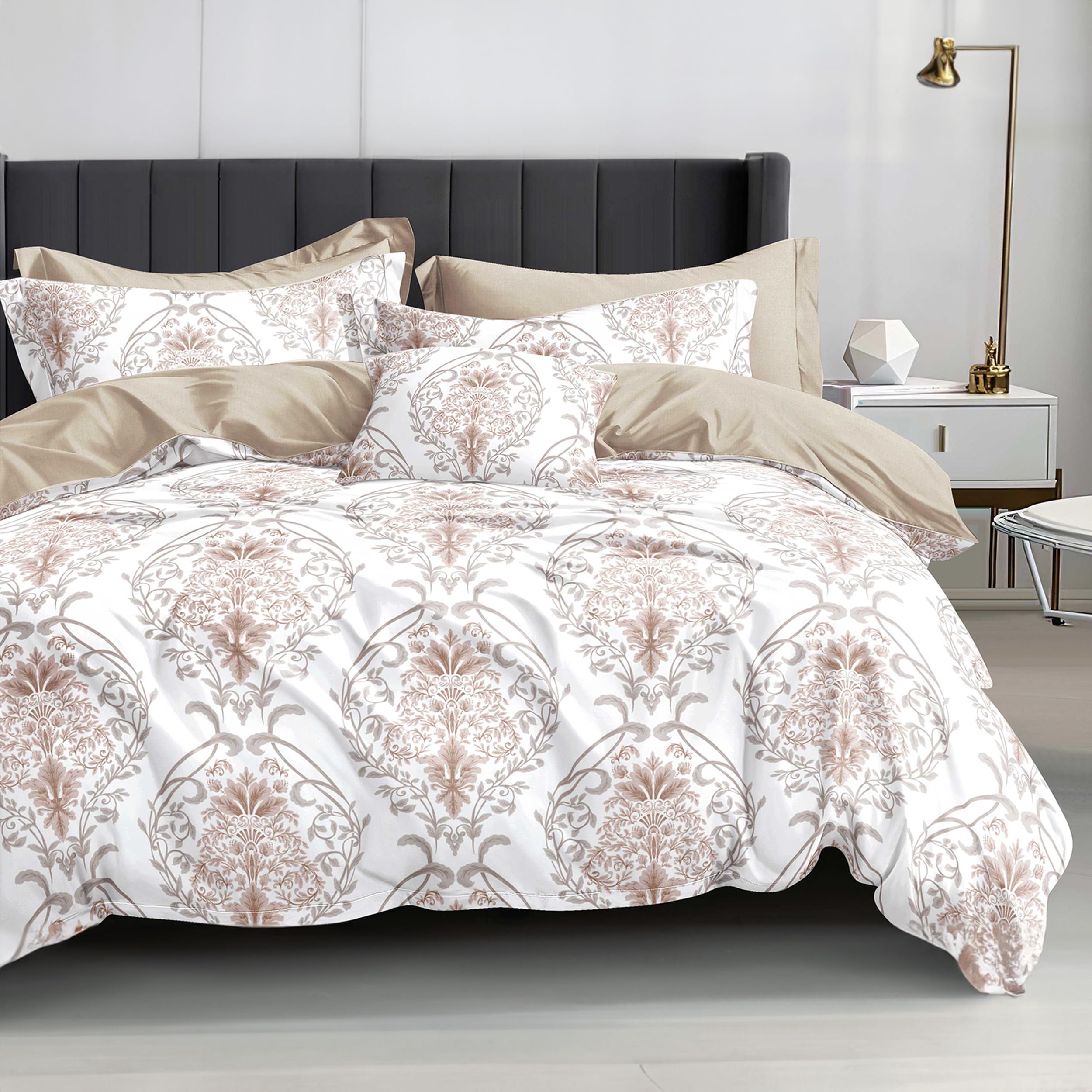 BESCH Edredón Invierno Nórdico de Microfibra 220x240cm para Cama de 150 con Relleno de Fibra 280gr/m2 - Edredón Nórdico Suave Cálido Ligero - Mandala