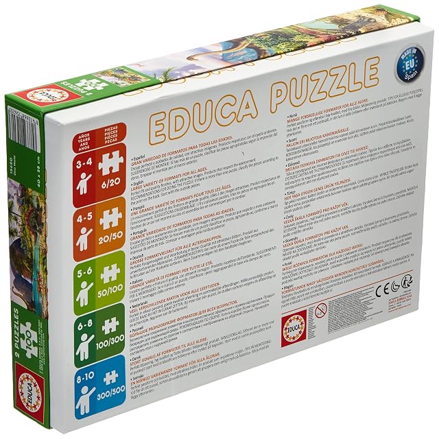 Foto 2 de 4 de Educa - Dino World. Set de 2 Puzzles con 100 Piezas. Medida aproximada una Vez montados: 40 x 28 cm.…