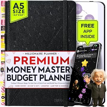 Budget Planner & Monthly Bill Organizer, Income & Expense Tracker Notebook