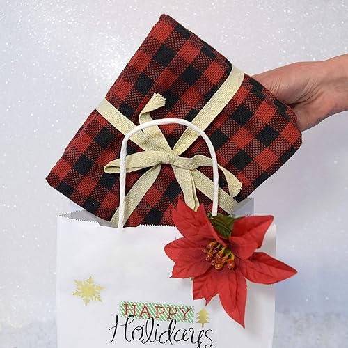 Miniatura 6 de Prime Line Packaging Bolsas de papel blanco, bolsas de regalo de estraza con asas para pequeñas empresas, boutique, venta al por menor, compras,